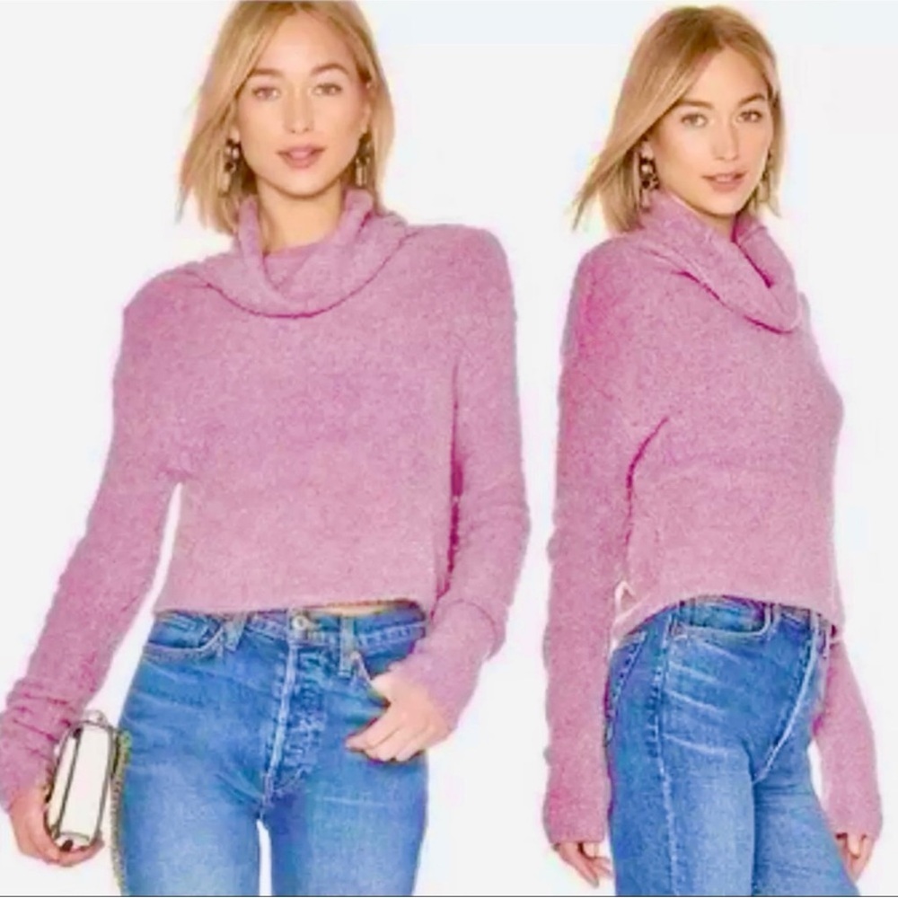Free People Stormy Soft Lavender Sweater
